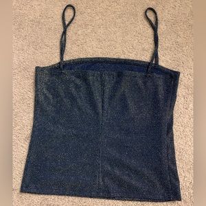 Reformation - Isabella Tank, Navy Sparkle size S